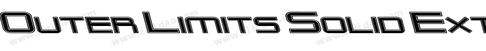 Outer Limits Solid Extended字体转换